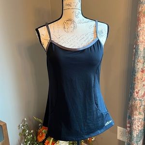 Like New Dolfin Tankini Top - Back with Grey accents- Sz LG